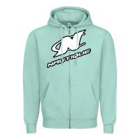 Seafoam Nautique Boats Zipper Hoodie - linhVisuals