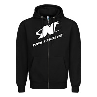 Black Nautique Boats Zipper Hoodie - linhVisuals