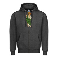 Charcoal Heather san judas Zipper Hoodie - JahusDesignShop