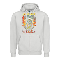 Dove Grey Megadeath World Order Zipper Hoodie - linhVisuals