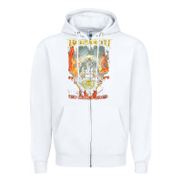 White Megadeath World Order Zipper Hoodie - linhVisuals