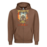 Chestnut Megadeath World Order Zipper Hoodie - linhVisuals