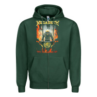 Sports Green Megadeath World Order Zipper Hoodie - linhVisuals