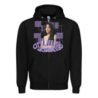 Black olivia rodrigo Zipper Hoodie - linhVisuals