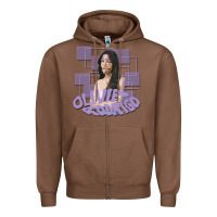 Chestnut olivia rodrigo Zipper Hoodie - linhVisuals