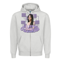 Dove Grey olivia rodrigo Zipper Hoodie - linhVisuals