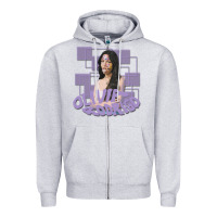 Heather Grey olivia rodrigo Zipper Hoodie - linhVisuals