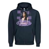 Navy olivia rodrigo Zipper Hoodie - linhVisuals