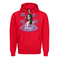 Red olivia rodrigo Zipper Hoodie - linhVisuals