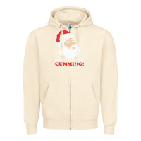 Sandshell santa claus is cumming dirty humor Zipper Hoodie - linhVisuals