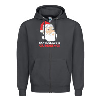 Santa Claus Is Cumming Dirty Humor Zipper Hoodie | Teevron