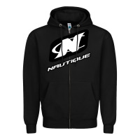 Black Nautique Boats Zipper Hoodie - linhVisuals