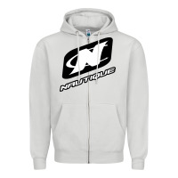 Dove Grey Nautique Boats Zipper Hoodie - linhVisuals