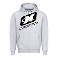 Heather Grey Nautique Boats Zipper Hoodie - linhVisuals