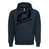 Navy Nautique Boats Zipper Hoodie - linhVisuals