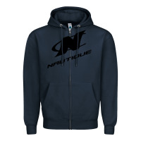 Navy Nautique Boats Zipper Hoodie - linhVisuals
