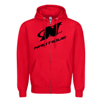 Red Nautique Boats Zipper Hoodie - linhVisuals