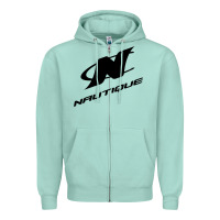 Seafoam Nautique Boats Zipper Hoodie - linhVisuals