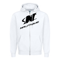 White Nautique Boats Zipper Hoodie - linhVisuals