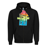 Black live from daryl house Zipper Hoodie - linhVisuals