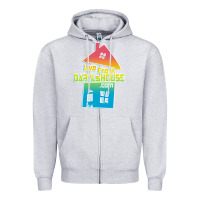 Heather Grey live from daryl house Zipper Hoodie - linhVisuals