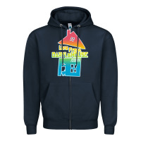 Navy live from daryl house Zipper Hoodie - linhVisuals