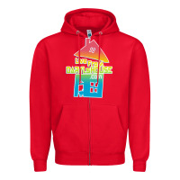 Red live from daryl house Zipper Hoodie - linhVisuals