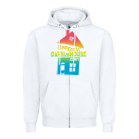 White live from daryl house Zipper Hoodie - linhVisuals