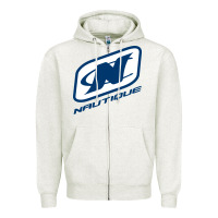 Oatmeal Heather Nautique Boats Zipper Hoodie - linhVisuals