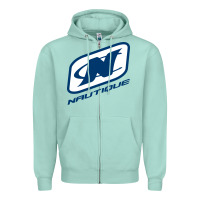 Seafoam Nautique Boats Zipper Hoodie - linhVisuals