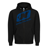 Black Nautique Boats Zipper Hoodie - linhVisuals