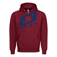 Burgundy Nautique Boats Zipper Hoodie - linhVisuals