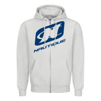 Dove Grey Nautique Boats Zipper Hoodie - linhVisuals