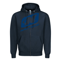 Navy Nautique Boats Zipper Hoodie - linhVisuals