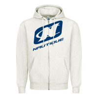 Oatmeal Heather Nautique Boats Zipper Hoodie - linhVisuals