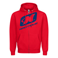 Red Nautique Boats Zipper Hoodie - linhVisuals