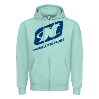 Seafoam Nautique Boats Zipper Hoodie - linhVisuals