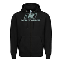 Black Nautique Boats Zipper Hoodie - linhVisuals