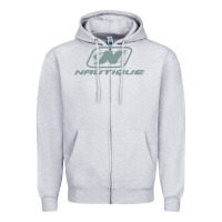 Heather Grey Nautique Boats Zipper Hoodie - linhVisuals