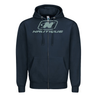 Navy Nautique Boats Zipper Hoodie - linhVisuals