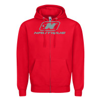 Red Nautique Boats Zipper Hoodie - linhVisuals