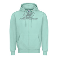 Seafoam Nautique Boats Zipper Hoodie - linhVisuals
