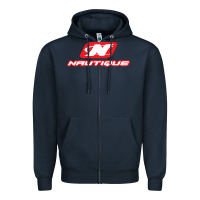Navy Nautique Boats Zipper Hoodie - linhVisuals