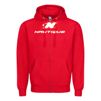 Red Nautique Boats Zipper Hoodie - linhVisuals