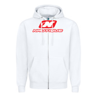 White Nautique Boats Zipper Hoodie - linhVisuals
