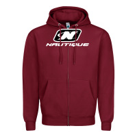 Burgundy Nautique Boats Zipper Hoodie - linhVisuals