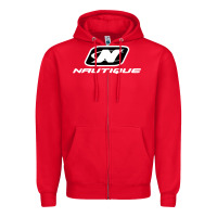 Red Nautique Boats Zipper Hoodie - linhVisuals