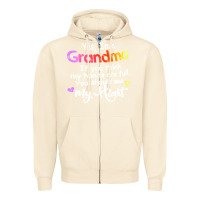 Sandshell grandma t  shirt yes i'm grandma if you think my hands are full t  shi Zipper Hoodie - linhVisuals