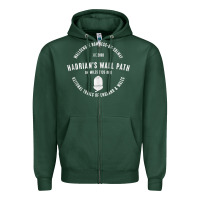 Sports Green hadrians wall path england wales hikes tank top Zipper Hoodie - linhVisuals