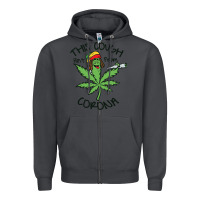 Smoke Funny Weed Leaf Zipper Hoodie - linhVisuals